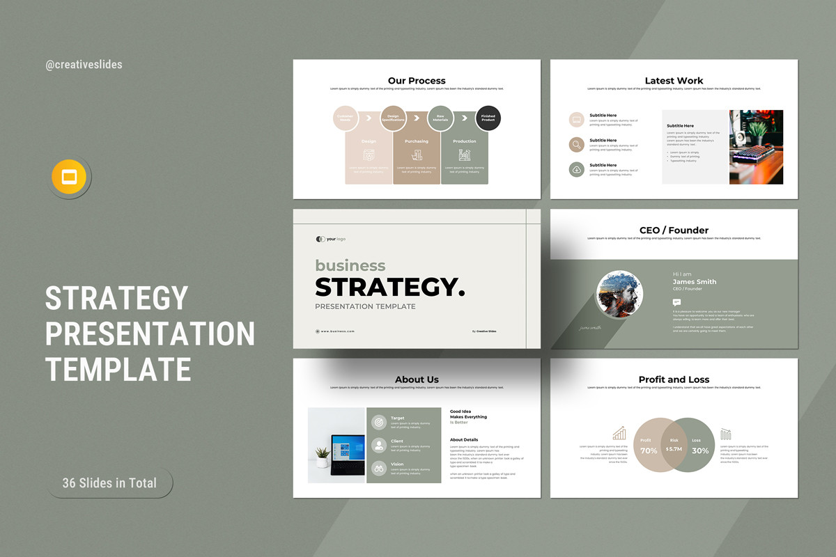 Business Strategy Google Slides Template | Nulivo Market