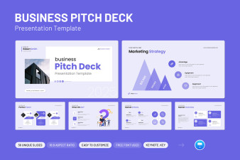 Business Pitch Deck Keynote Presentation Template
