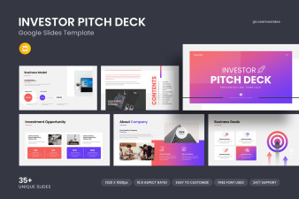 Investor Pitch Deck Google Slides Presentation Template