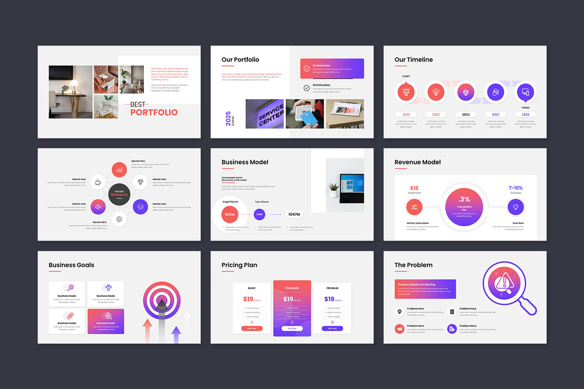 Investor Pitch Deck Keynote Presentation Template | Nulivo Market