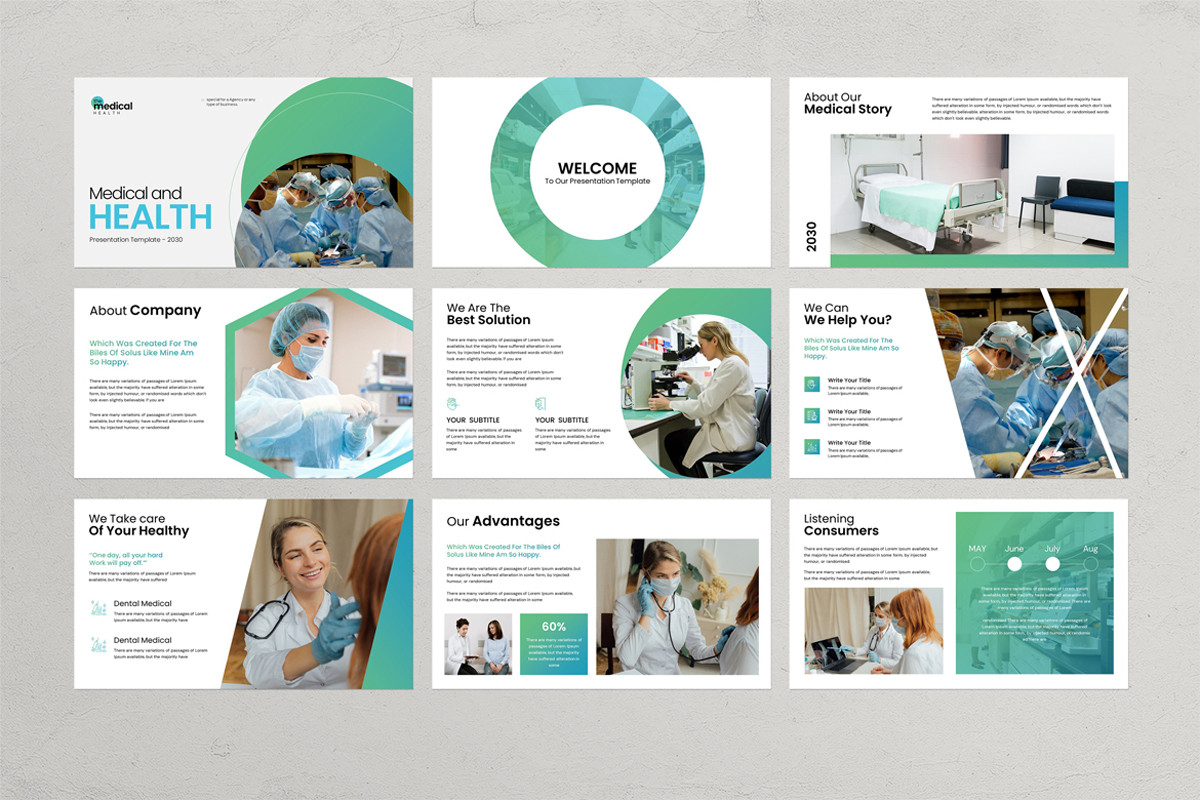 Slide Topic Health Medical & Health PowerPoint Presentation Template | Nulivo Market