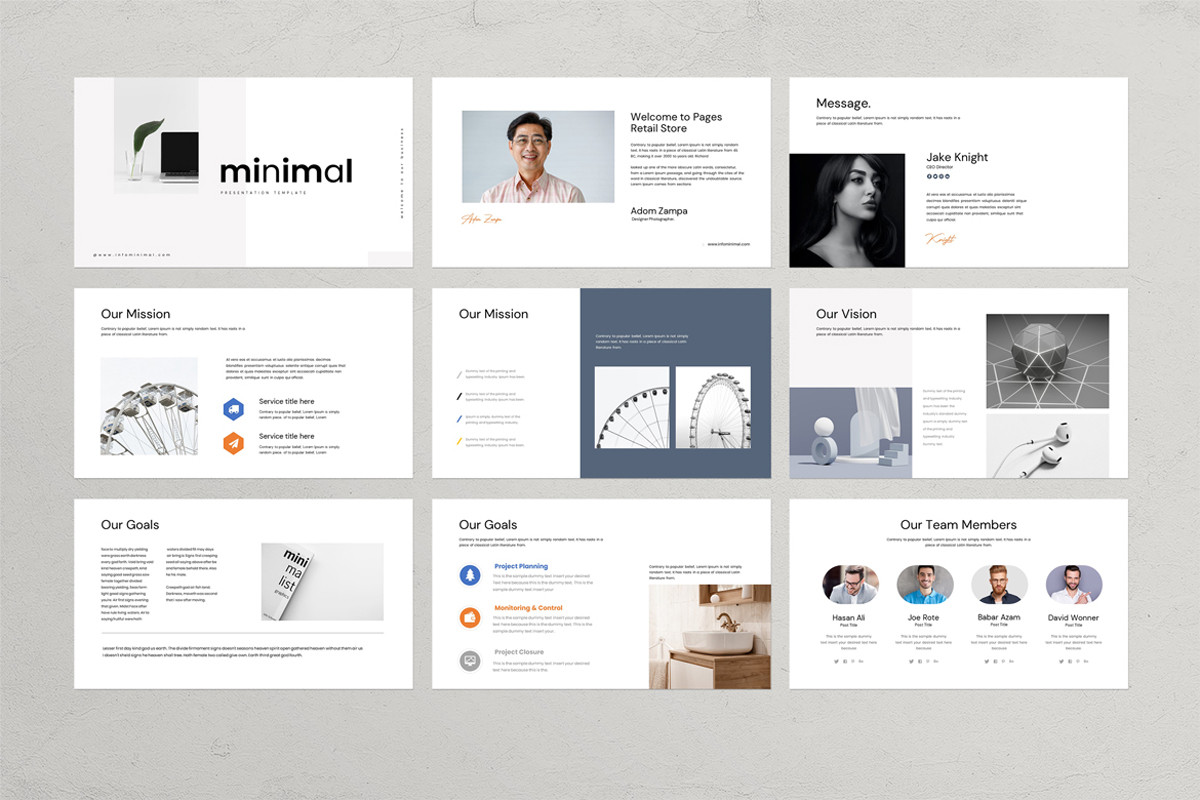 Minimal Google Slides Presentation Template | Nulivo Market