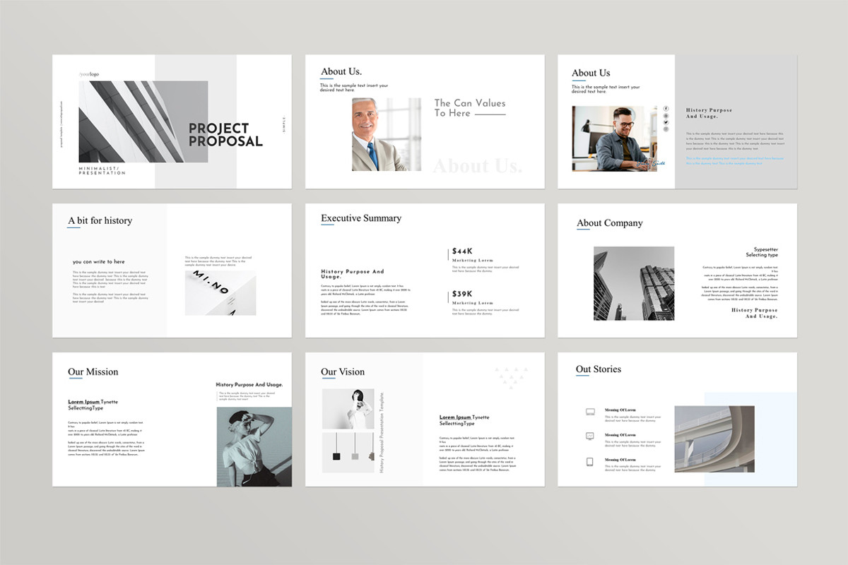Project Proposal Google Slides Presentation Template | Nulivo Market