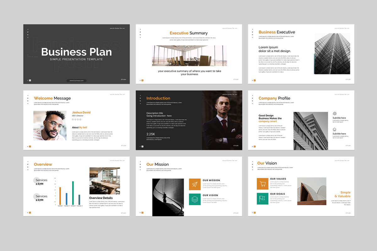 Business Plan Google Slides Presentation Template | Nulivo Market