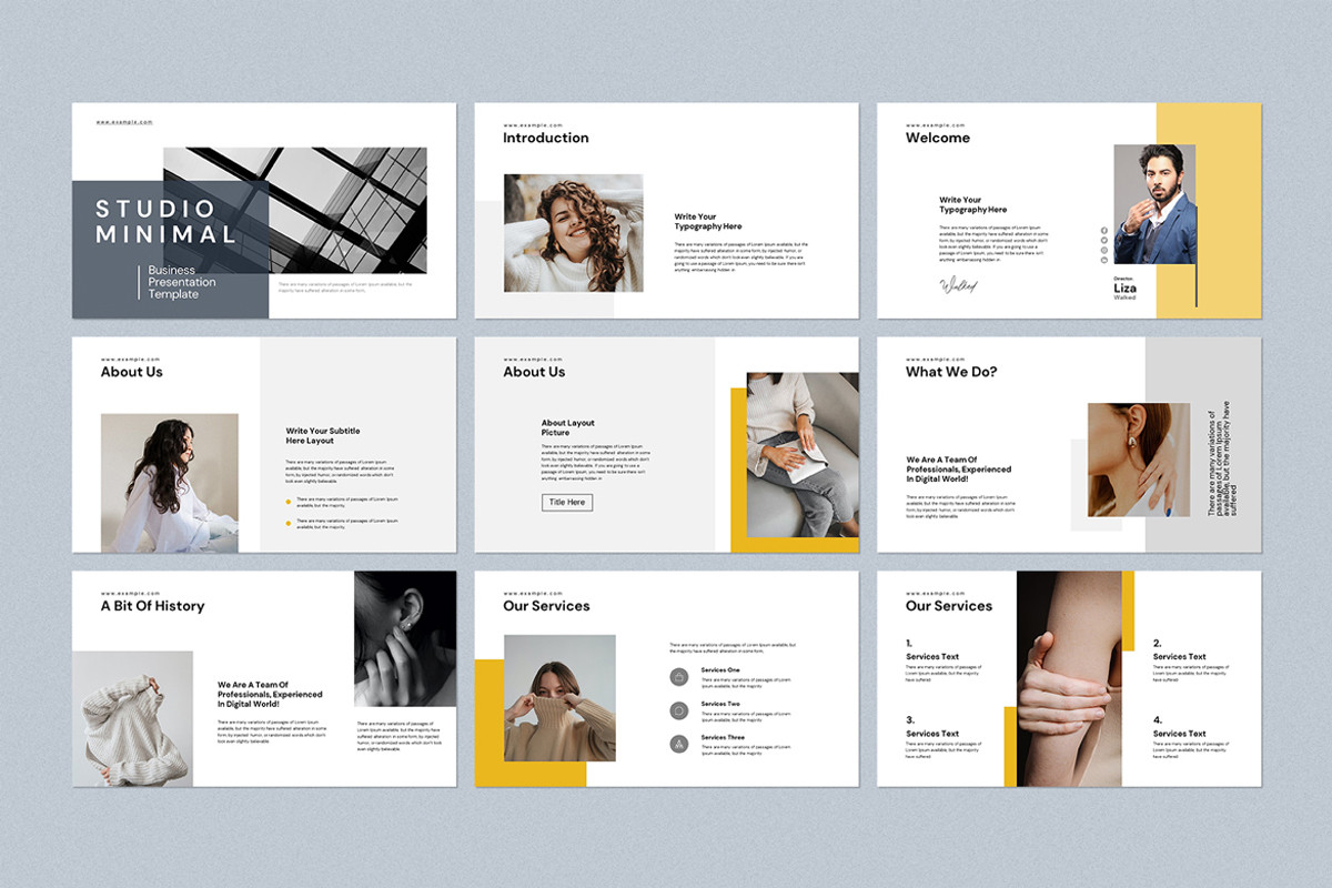 Slide Minimal Minimal Google Slides Presentation Template | Nulivo Market