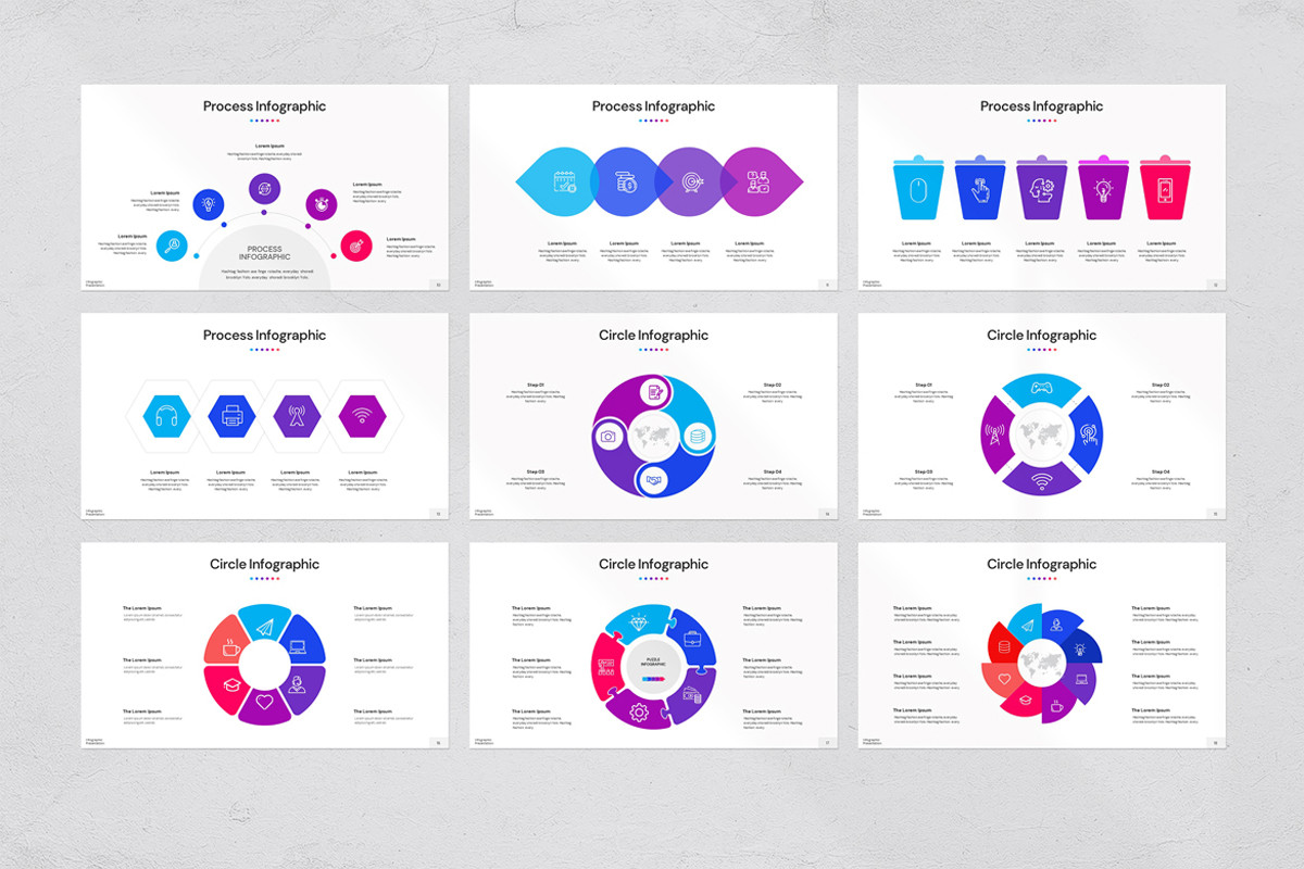 Infographic Powerpoint Slide Examples Infographics PowerPoint Presentation Template | Nulivo Market