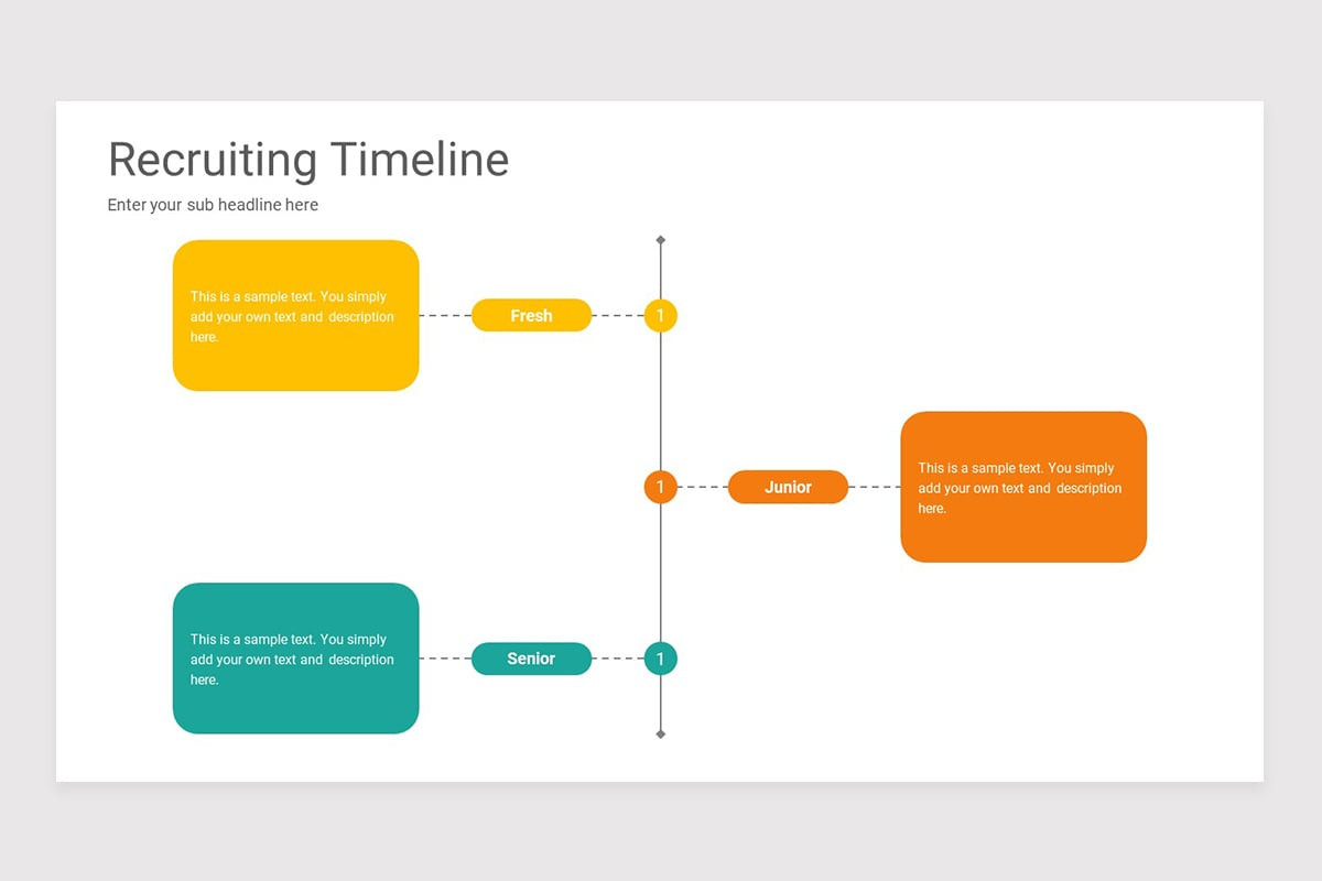 Recruiting Timeline PowerPoint Template Nulivo Market