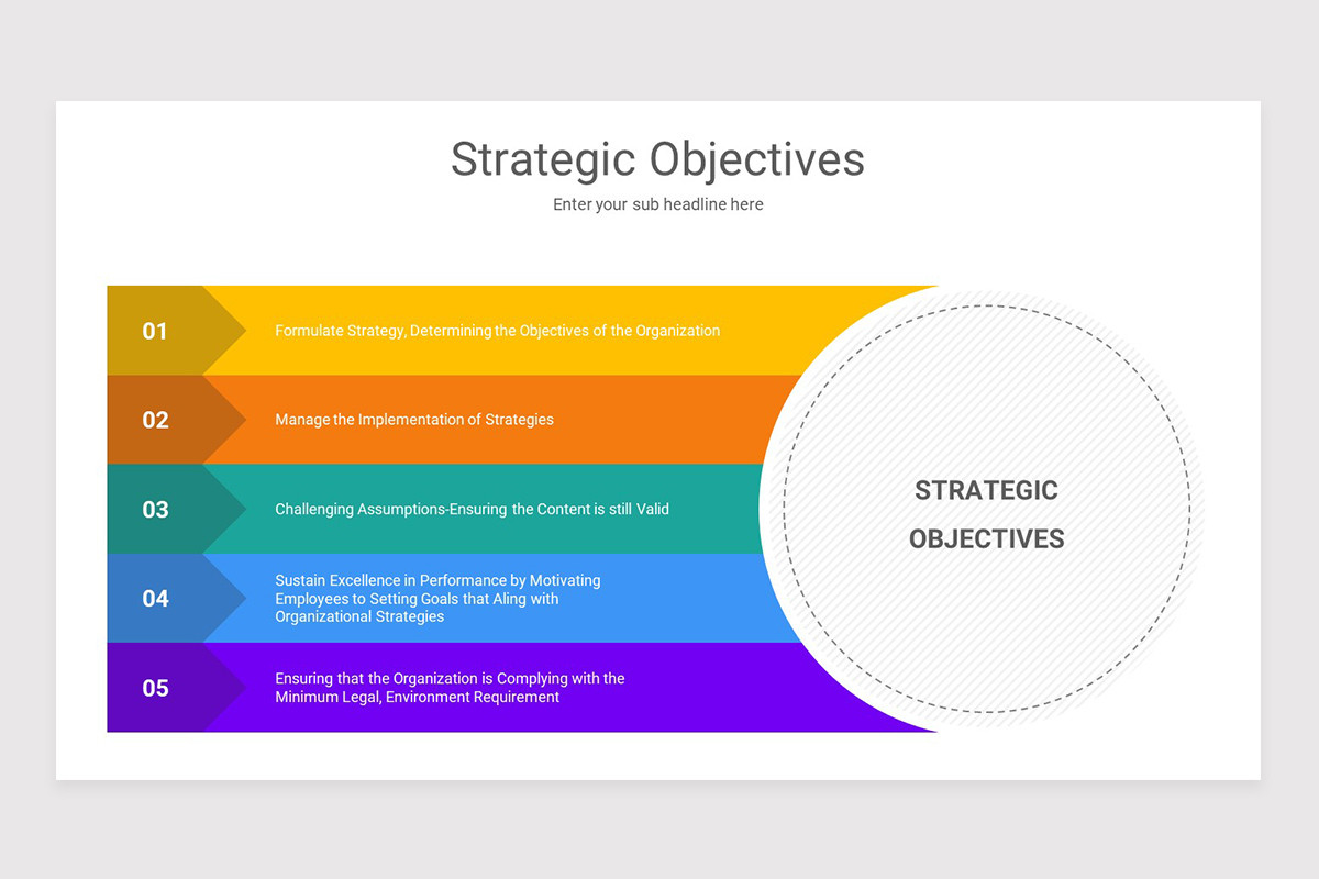 Strategic Objectives Google Slide Template | Nulivo Market