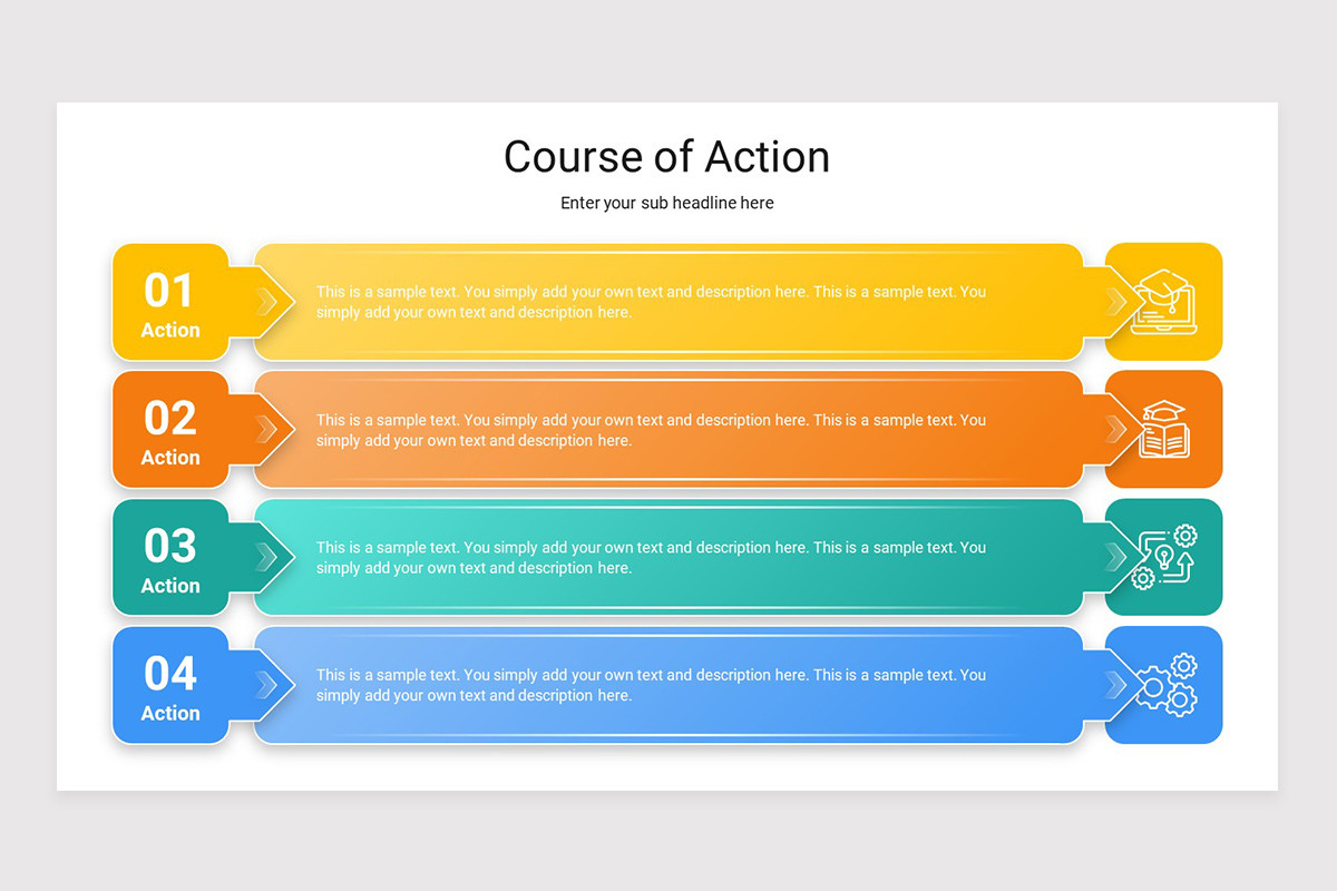 Course of Action Google Slide Presentation Template | Nulivo Market