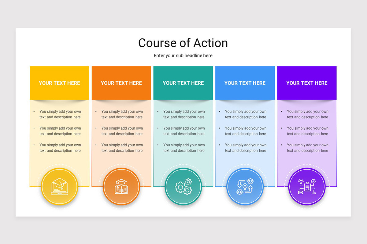 Course of Action Keynote Presentation Template | Nulivo Market
