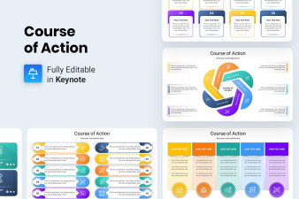 Course of Action Keynote Presentation Template | Nulivo Market