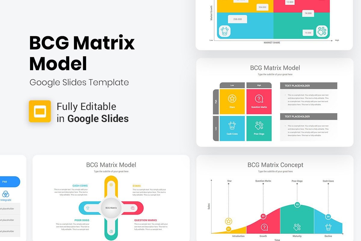 BCG Matrix Google Slides Template Diagrams Nulivo Market