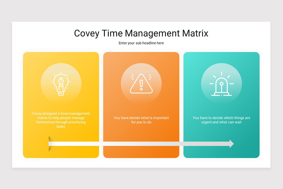 Covey Time Management Matrix Keynote Presentation Template Nulivo Market