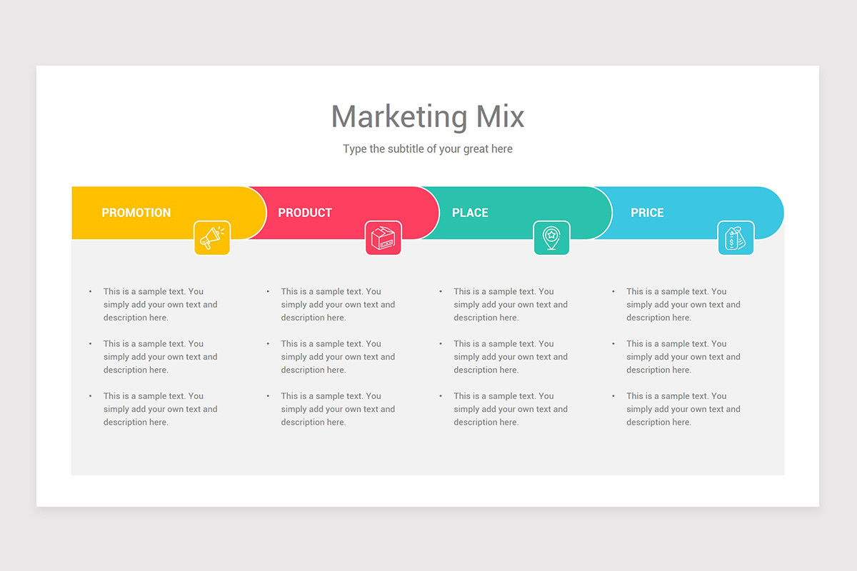 Marketing Mix Diagrams PowerPoint Template | Nulivo Market