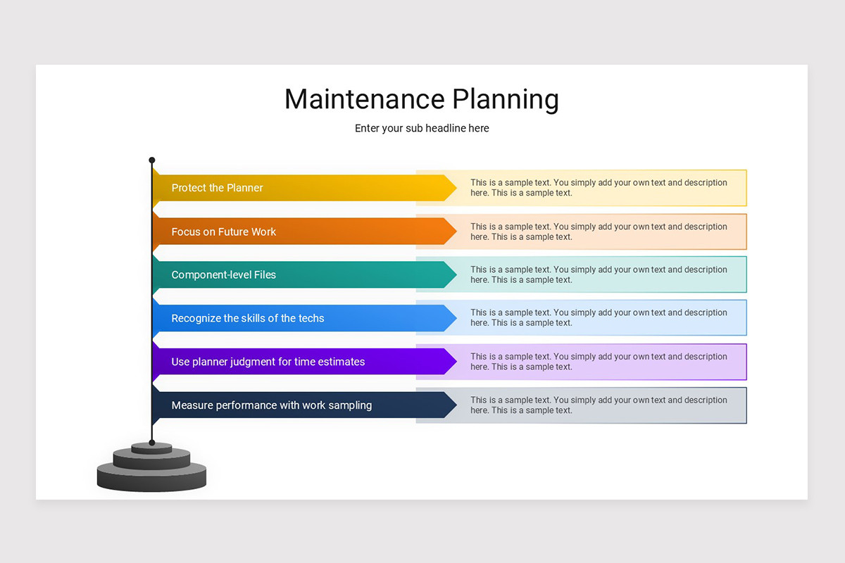 Maintenance Planning PowerPoint Presentation Template | Nulivo Market