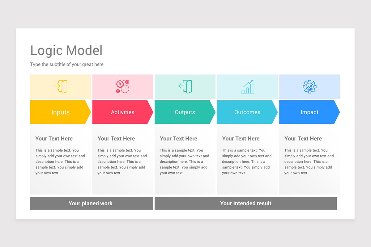 Logic Model Google Slides Template Designs | Nulivo Market