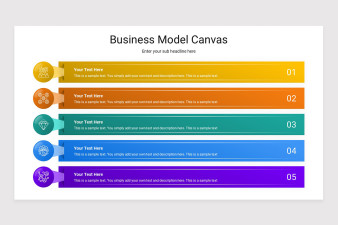 Business Model Canvas Keynote Presentation Template | Nulivo Market