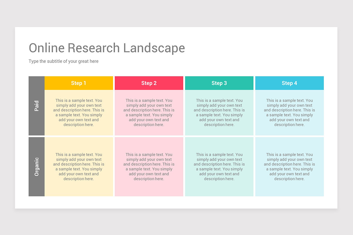 Competitive Strategies Model PowerPoint Template | Nulivo Market