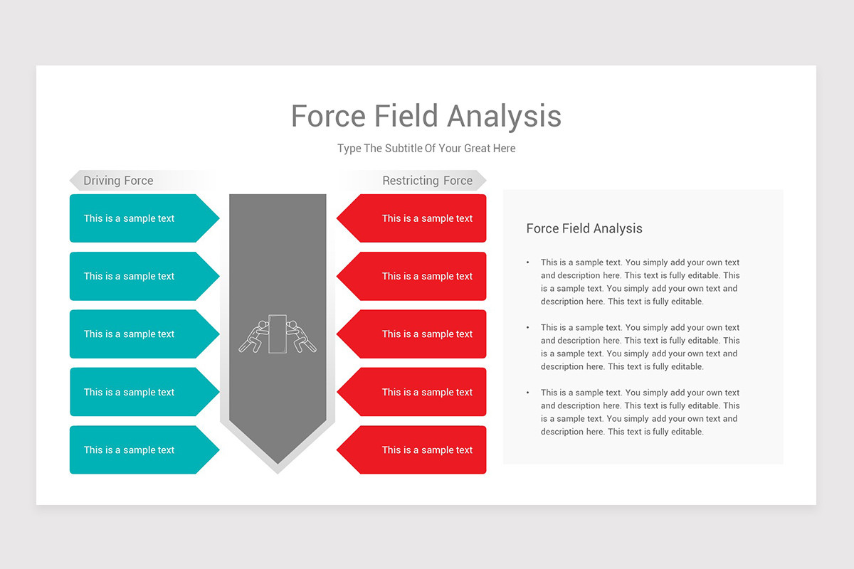 Force Field Analysis Diagram Template