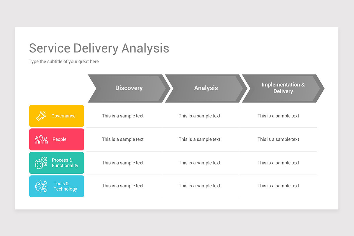 Service Delivery Models PowerPoint Template | Nulivo Market