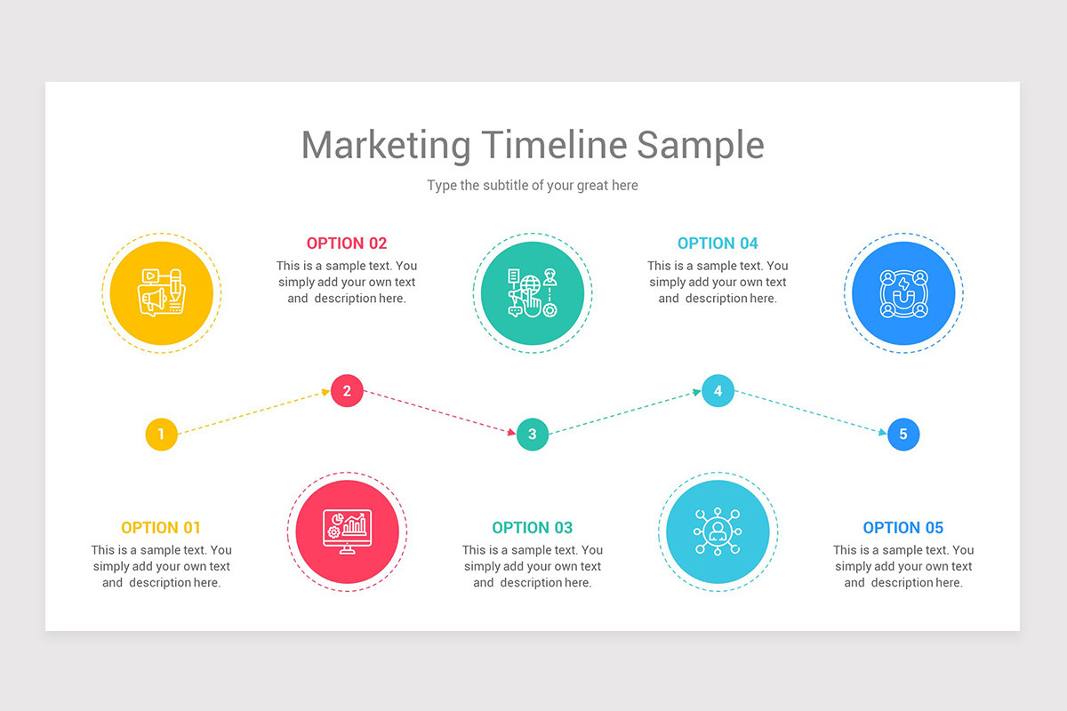 Marketing Timeline PowerPoint Template | Nulivo Market