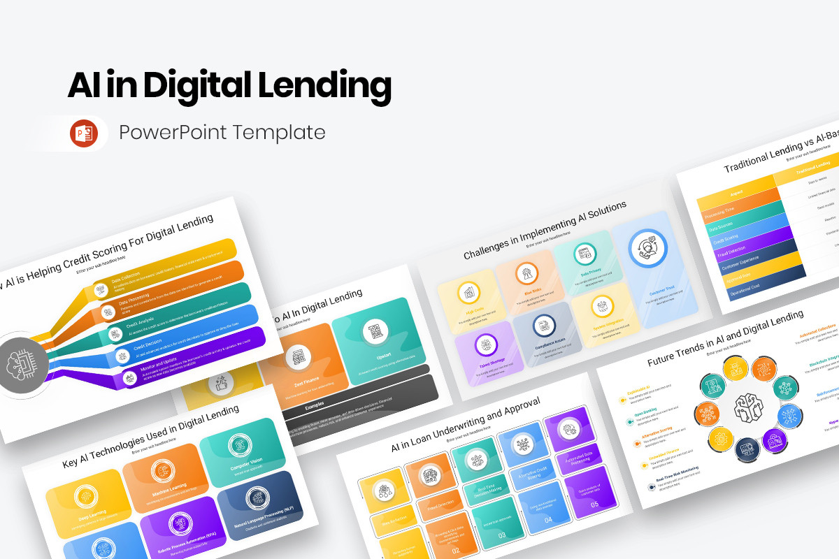 AI in Digital Lending PowerPoint Presentation Template