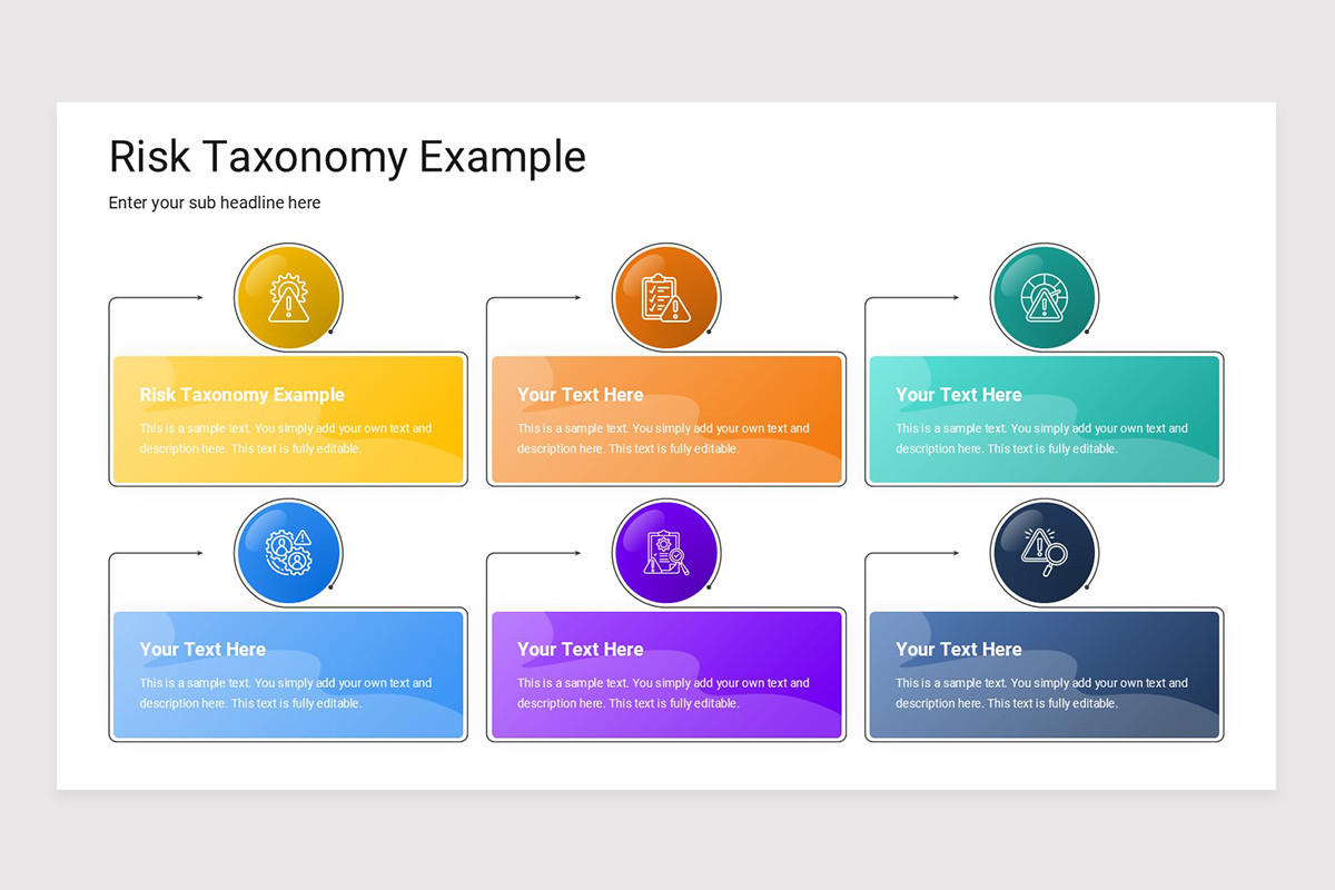 Risk Taxonomy PowerPoint Presentation Template | Nulivo Market