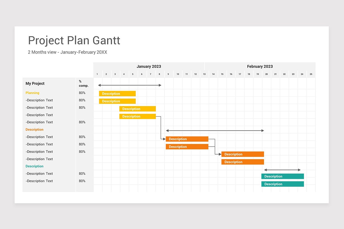 Project Plan Gantt and Timelines PowerPoint Template Nulivo Market Project Plan Gantt and Timelines PowerPoint Template Nulivo Market