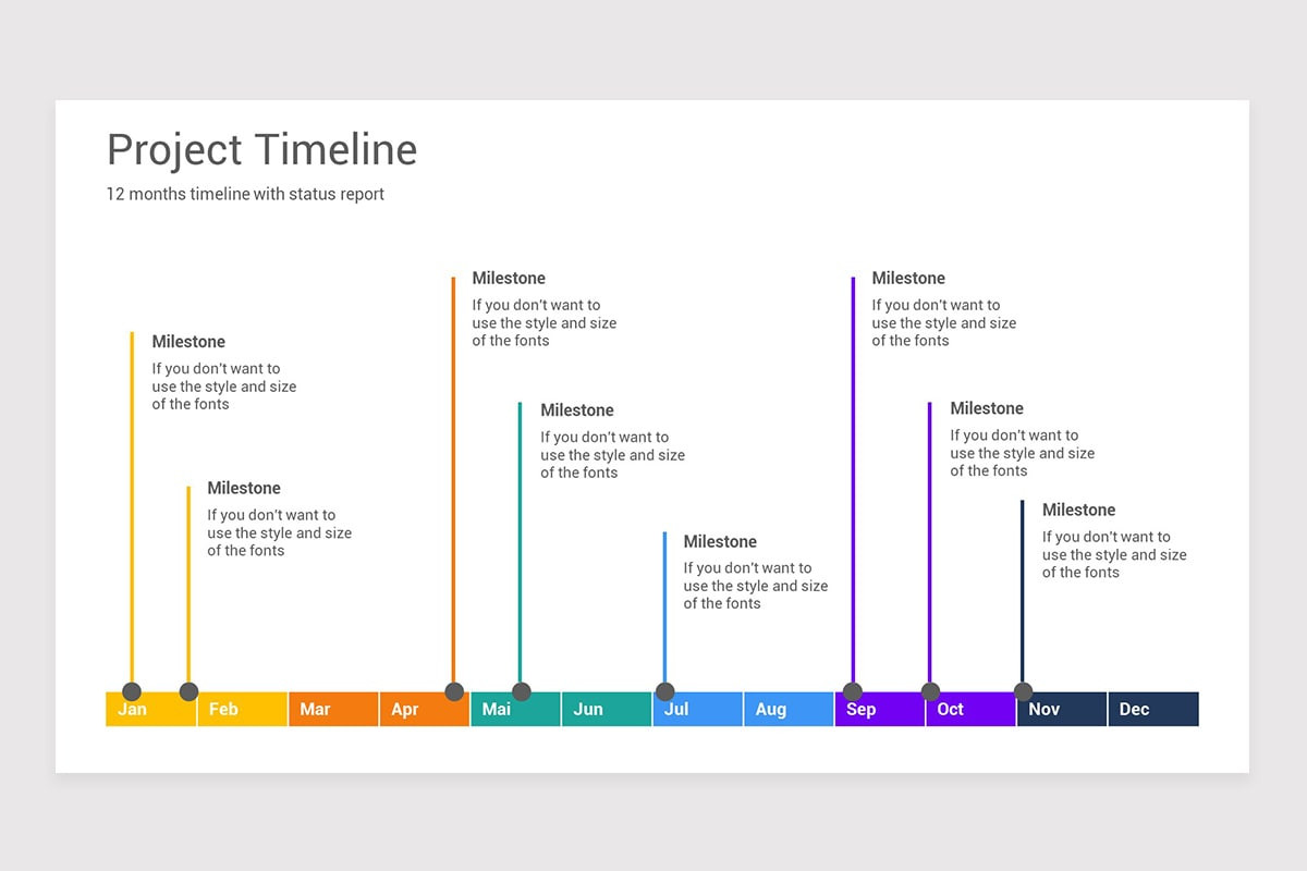 Project Plan Gantt and Timelines PowerPoint Template | Nulivo Market