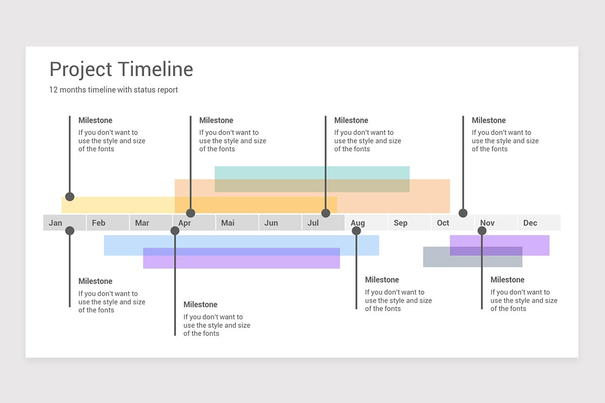 Project Plan Gantt and Timelines PowerPoint Template | Nulivo Market