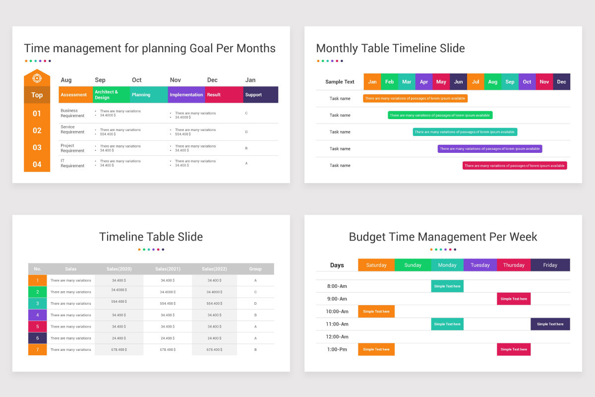 Time Management Google Slides Template Nulivo Market