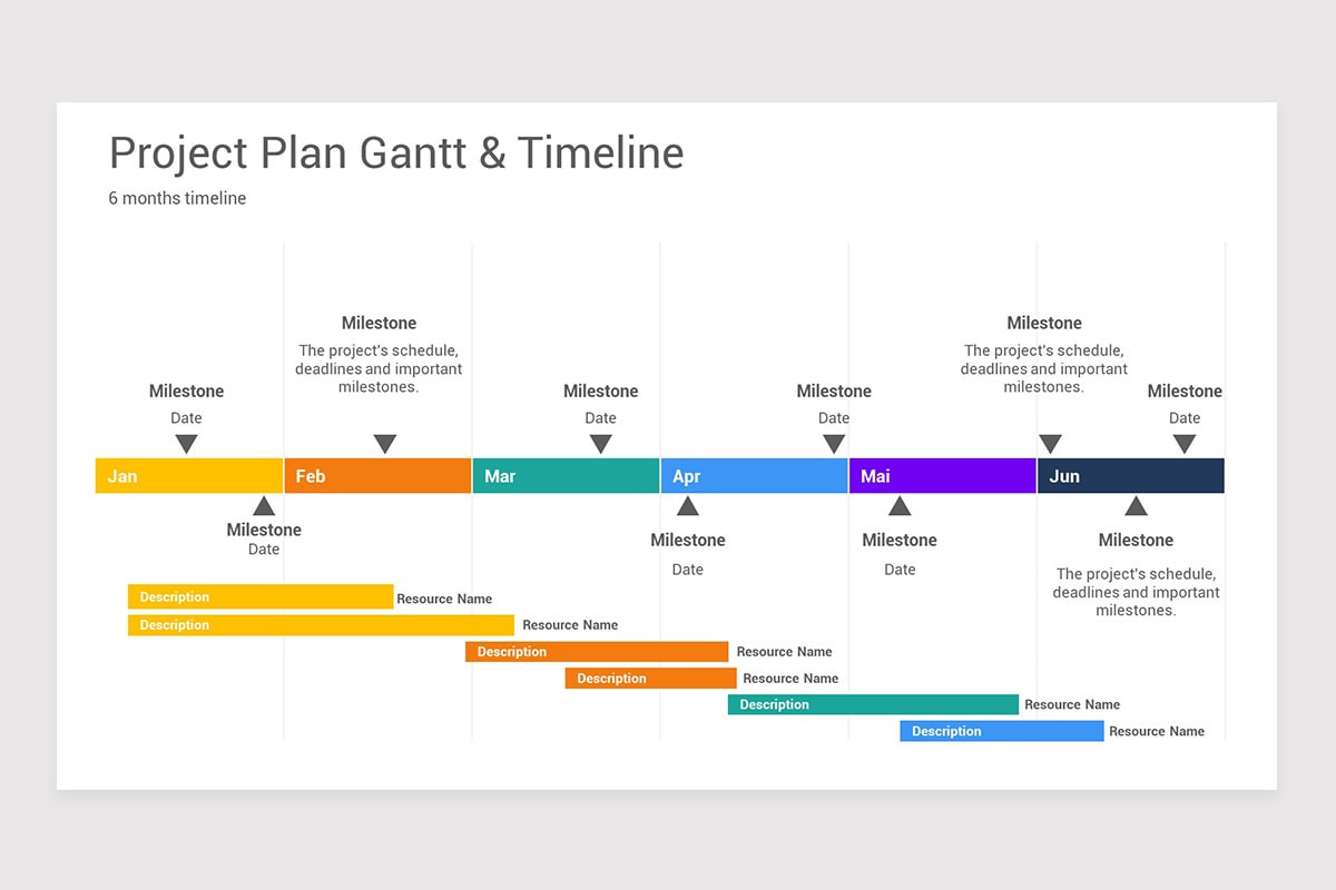 Project Plan Gantt and Timelines Keynote Template | Nulivo Market