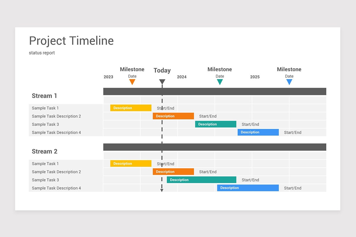 Project Plan Gantt and Timelines Keynote Template | Nulivo Market