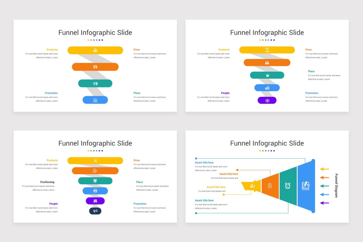 Funnel Chart PowerPoint PPT Template | Nulivo Market
