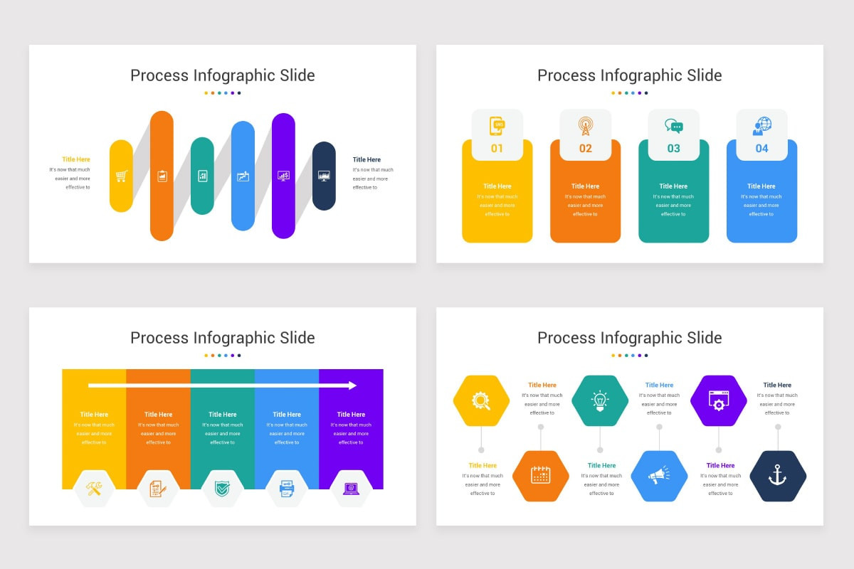 Process Workflow Infographics PowerPoint Template | Nulivo Market