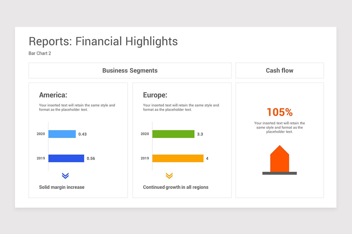 Financial Highlights Reports Keynote Template | Nulivo Market