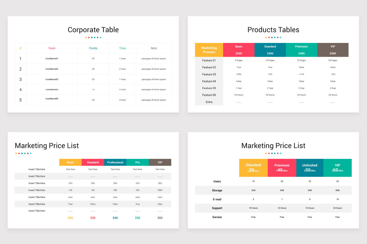 Strategy Table Infographic Strategy Table PowerPoint Template | Nulivo Market