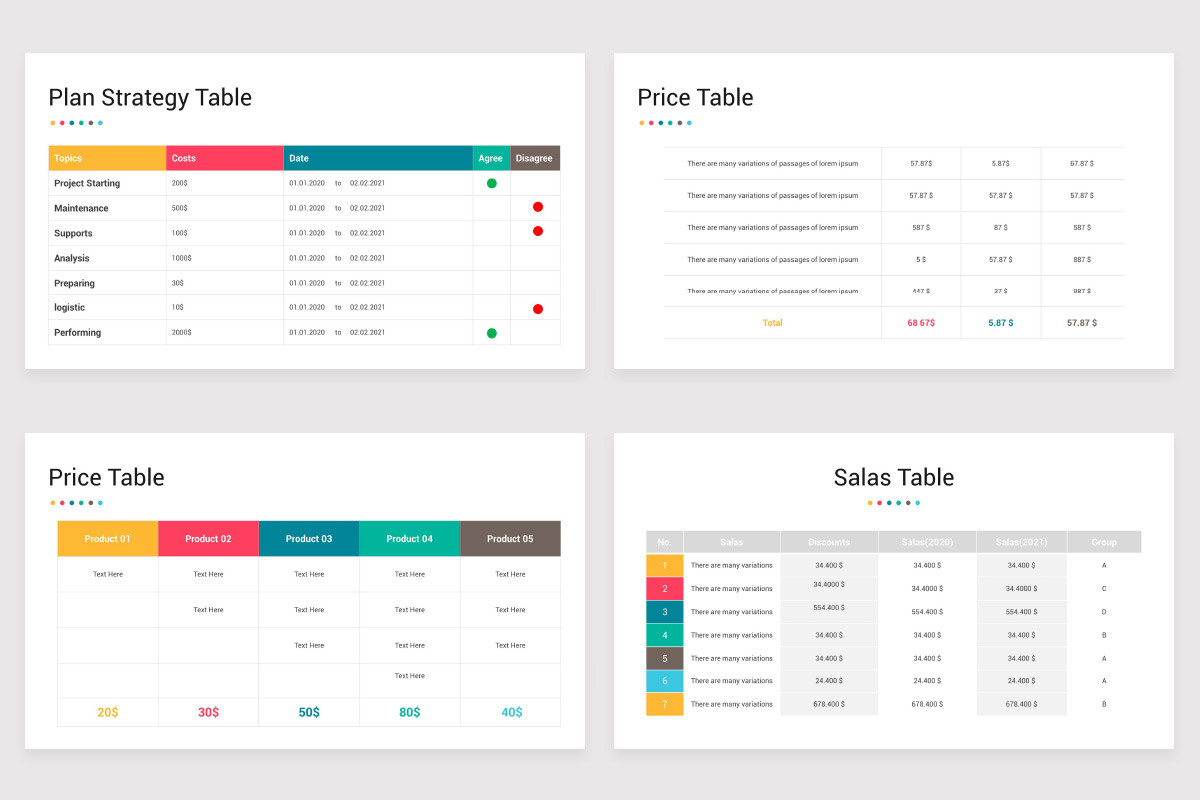 Strategy Table Keynote Template | Nulivo Market