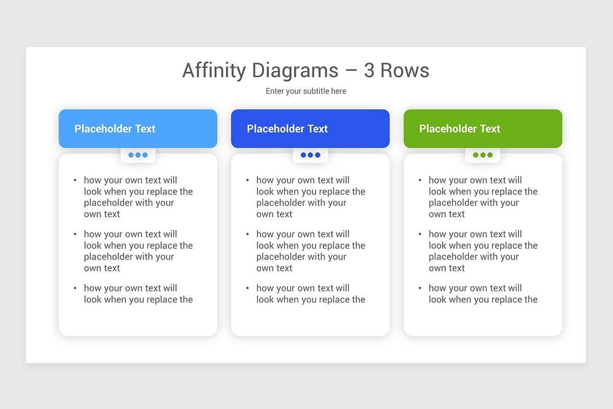 Affinity Infographics Affinity Diagrams PowerPoint Template | Nulivo Market