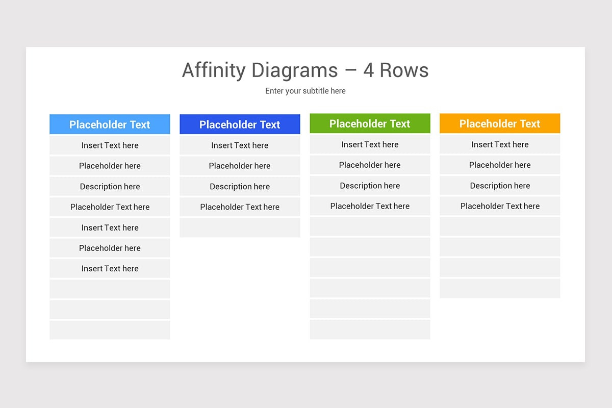 Affinity Design Format Affinity Diagrams PowerPoint Template | Nulivo Market