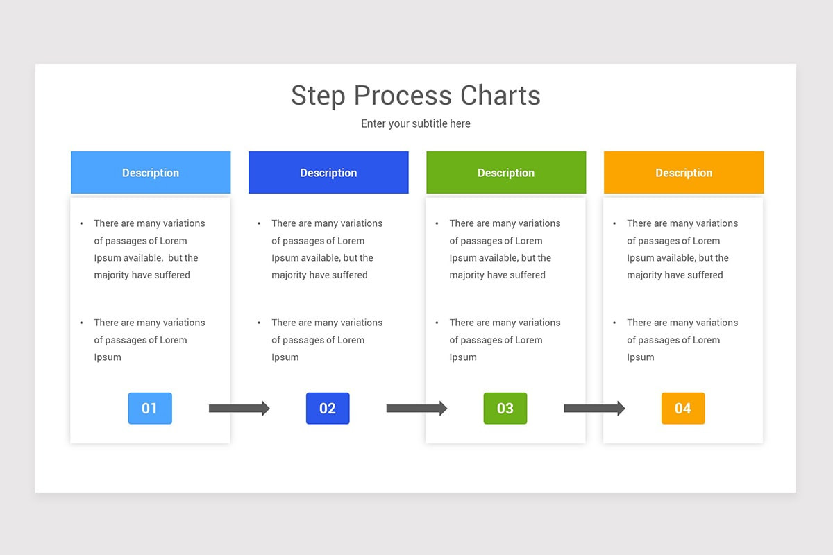Step Process Charts PowerPoint Template | Nulivo Market