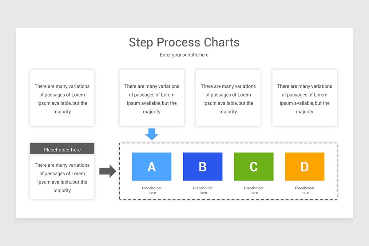 Stabilized Process Chart Step Process Charts PowerPoint Template | Nulivo Market