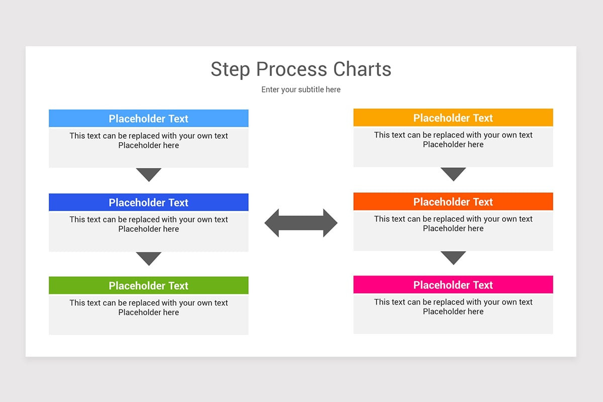 Stabilized Process Chart Step Process Charts PowerPoint Template | Nulivo Market