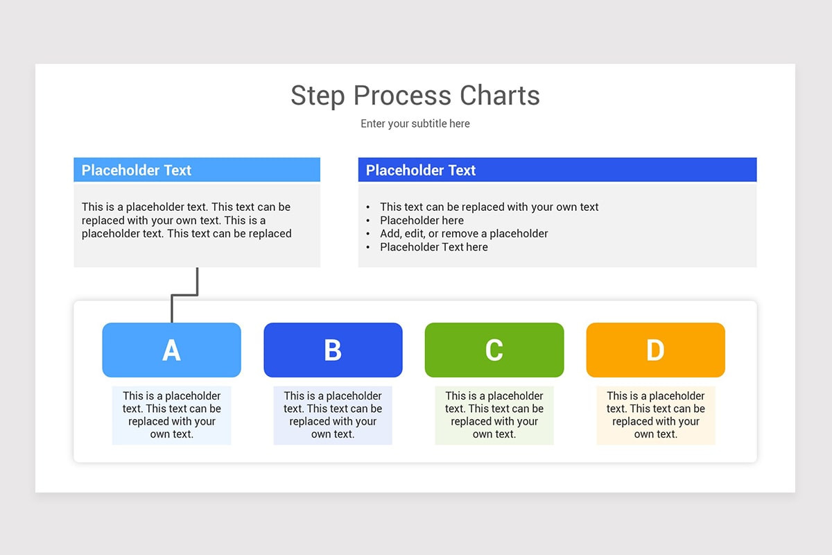 Step Process Charts Keynote Template | Nulivo Market