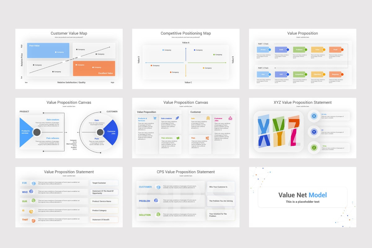 Value Analysis Bundle PowerPoint Template | Nulivo Market