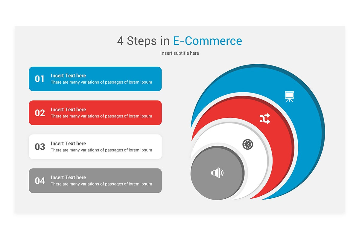 E Com Process E-Commerce Process PowerPoint Template | Nulivo Market