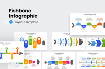 Fishbone Infographic Keynote template