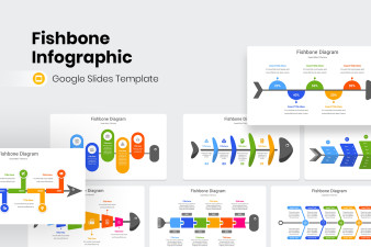 Fishbone Infographic Google Slide template