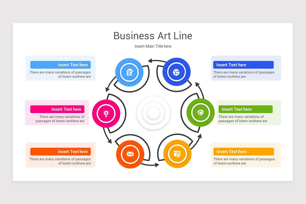 Business Art Line PowerPoint Template | Nulivo Market