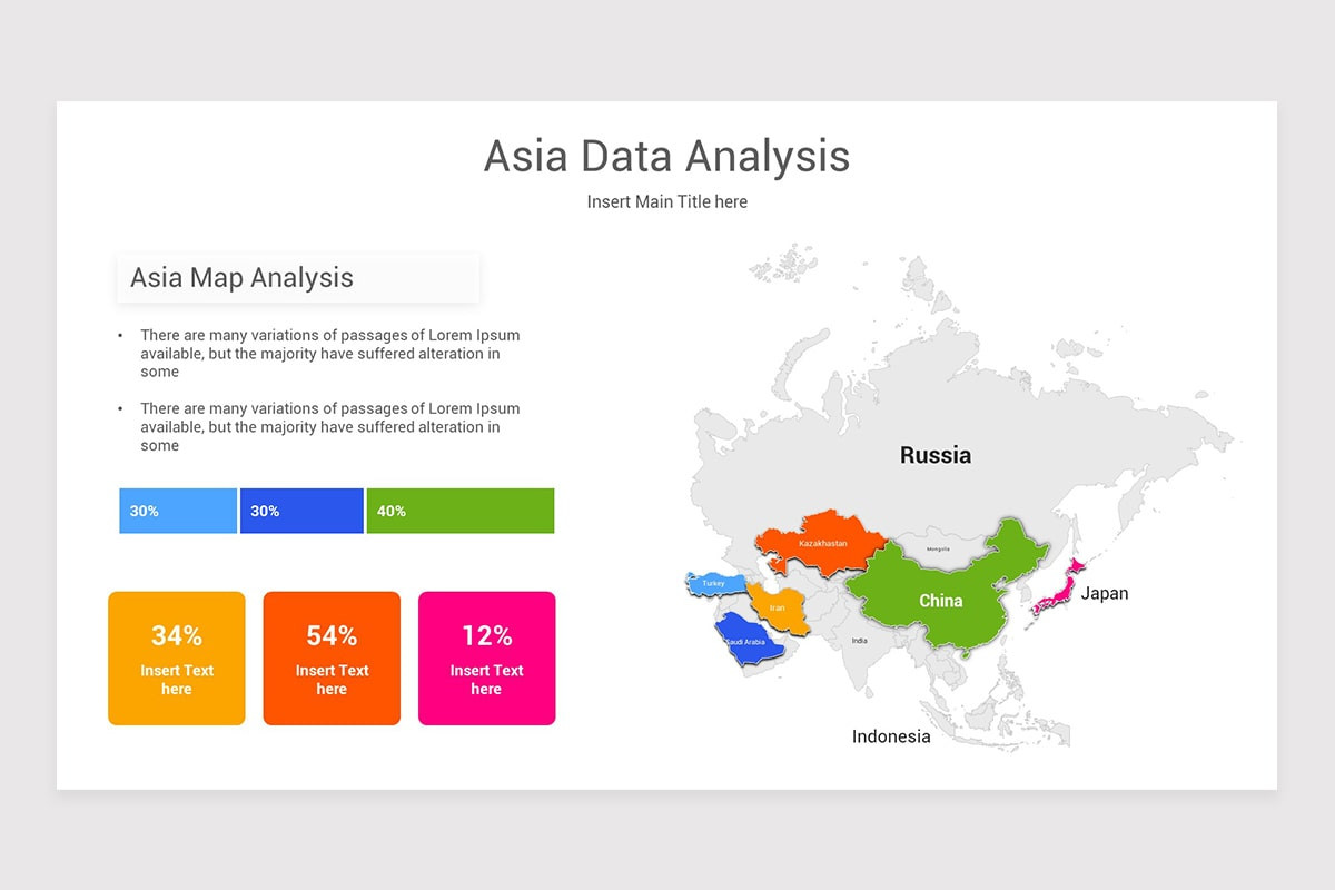 Data Map Slideshow Examples World Maps Data Analysis Google Slide Template | Nulivo Market